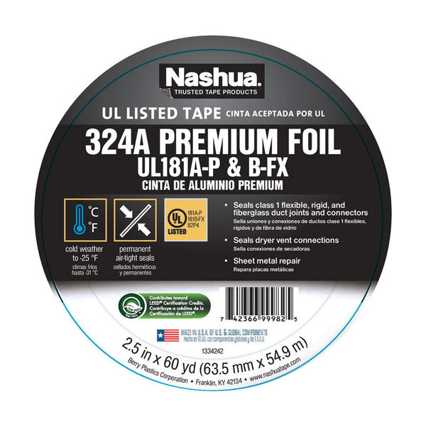 Nashua FOIL TAPE 2.5""X60YD 324A 1542698